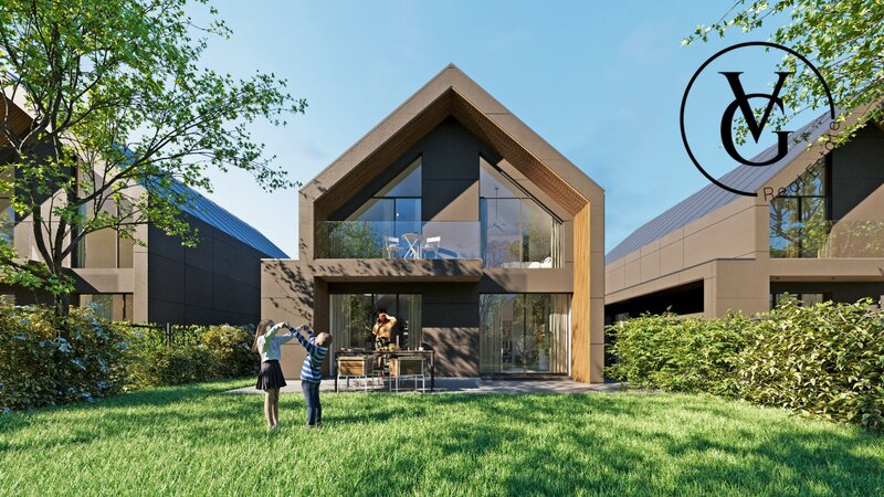 Ilfov Vila moderna P+1, structura metalica, smart home, pompe de caldura 5 camere