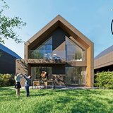 Ilfov Vila moderna P+1, structura metalica, smart home, pompe de caldura 5 camere